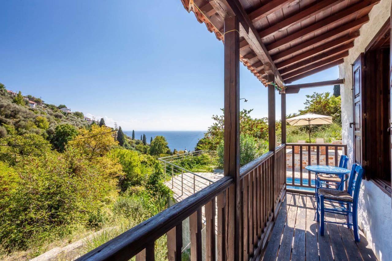 Olea Skopelos Villas With Swimming Pools & Sea View Panormos  Exterior foto