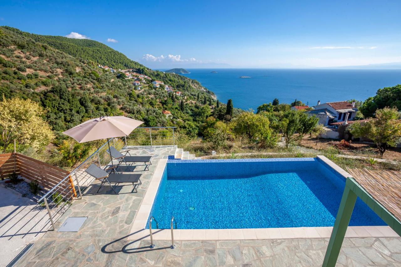 Olea Skopelos Villas With Swimming Pools & Sea View Panormos  Exterior foto